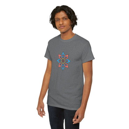 Concrete Flower V2 Dark Theme l Unisex Heavy Cotton Tee