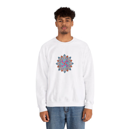 Concrete Flower V1 Light Theme | Unisex Heavy Blend™ Crewneck Sweatshirt