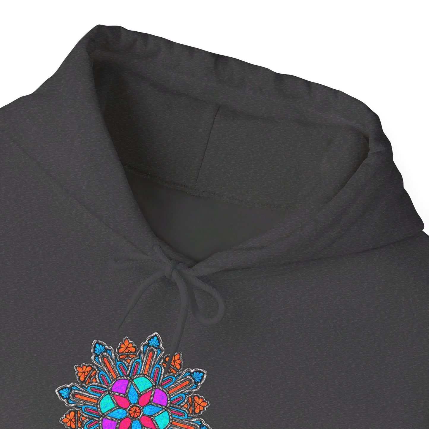 Concrete Flower V1 Dark Theme | Unisex Heavy Blend™ Hooded Sweatshirt