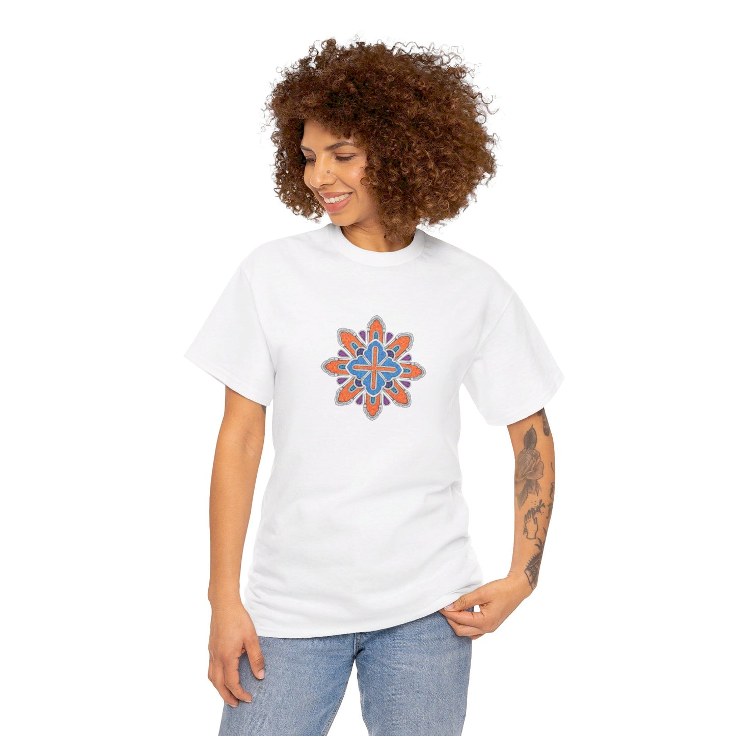 Concrete Flower V3 Light Theme l Unisex Heavy Cotton Tee