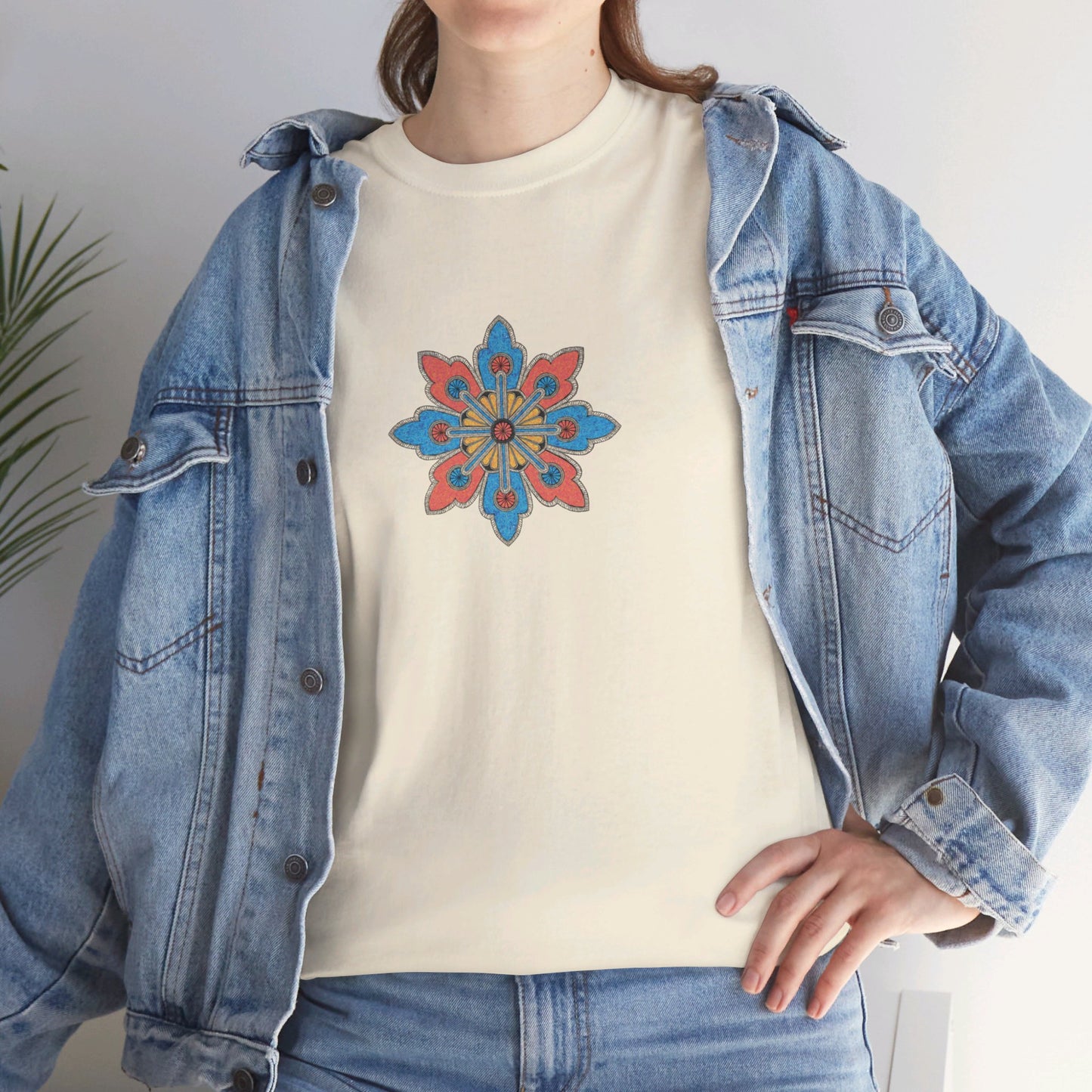 Concrete Flower V2 Light Theme l Unisex Heavy Cotton Tee