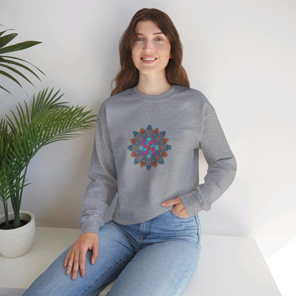 Concrete Flower V1 Light Theme | Unisex Heavy Blend™ Crewneck Sweatshirt