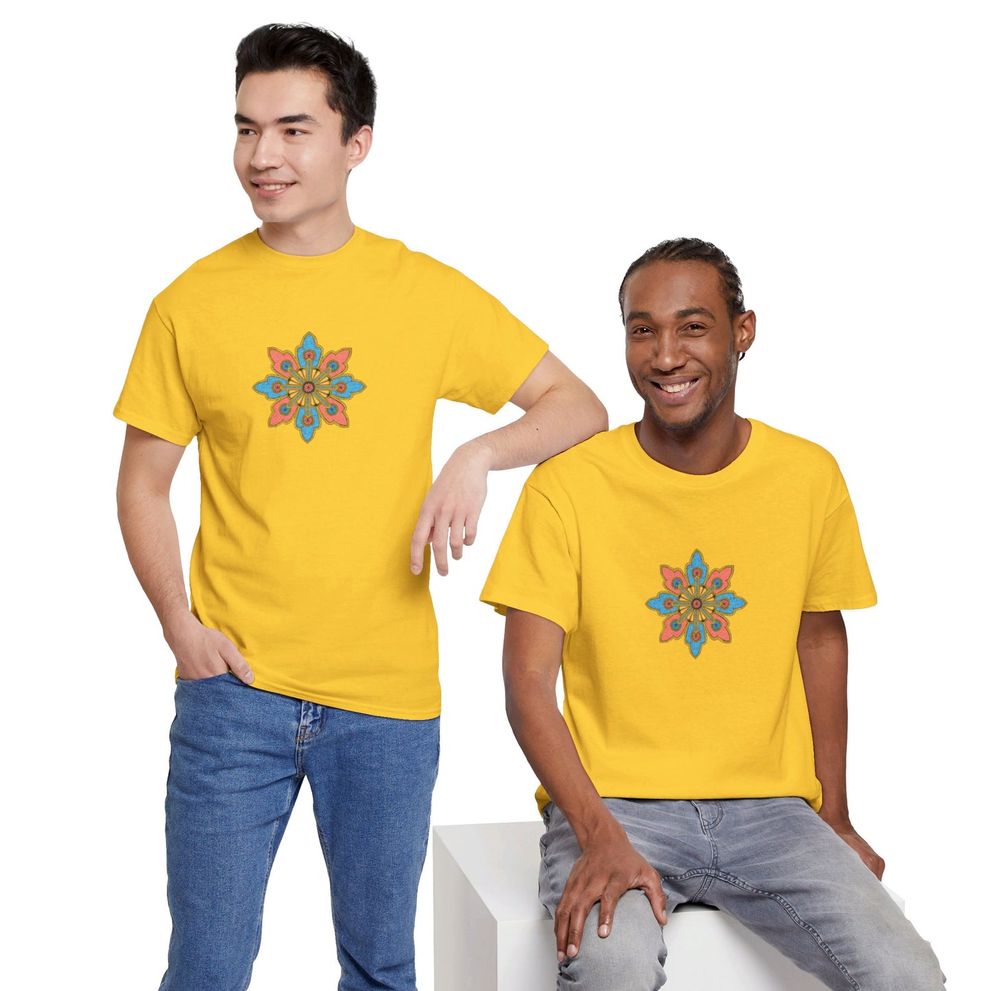 Concrete Flower V2 Light Theme l Unisex Heavy Cotton Tee