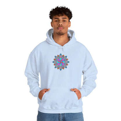 Concrete Flower V1 Light Theme | Unisex Heavy Blend™ Hooded Sweatshirt