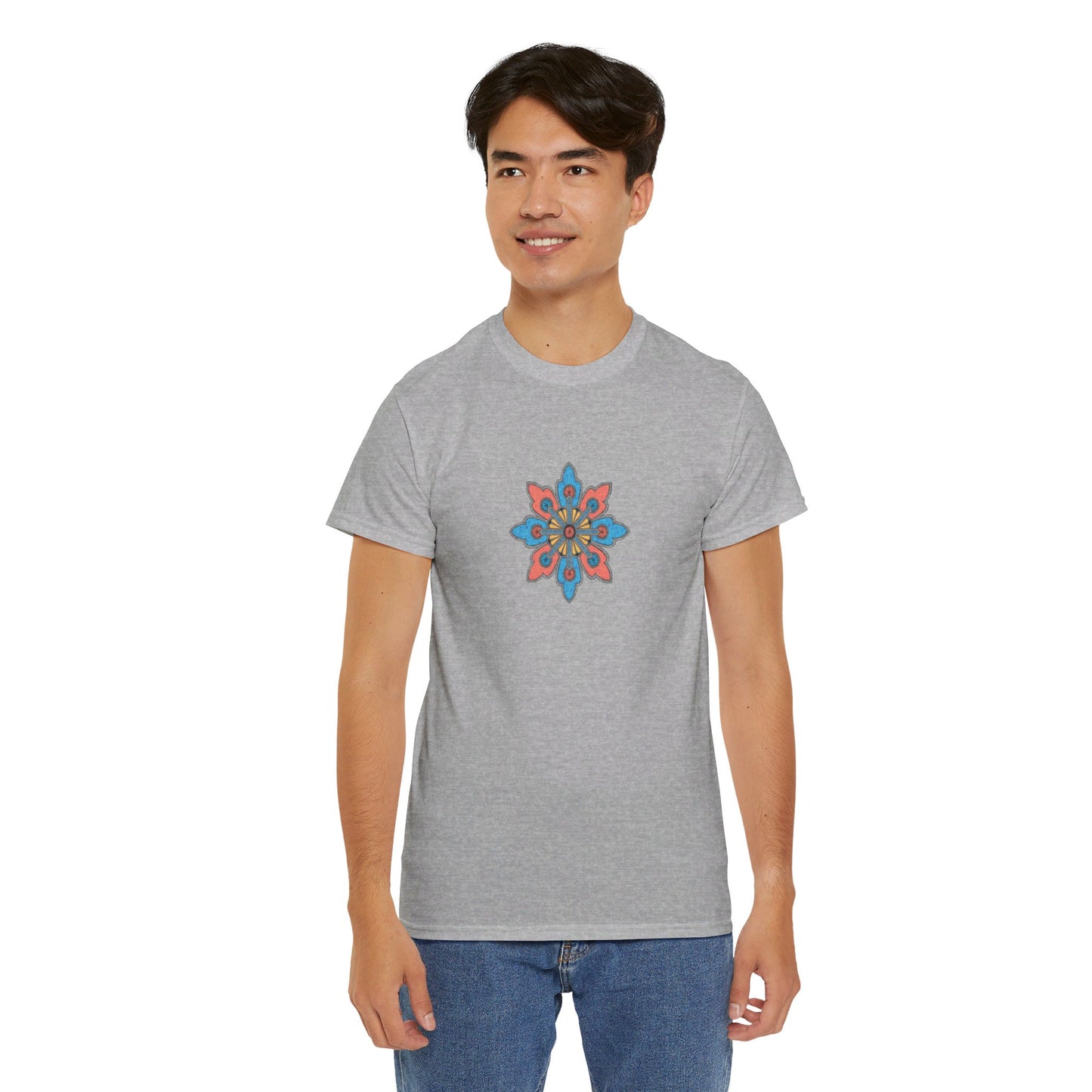 Concrete Flower V2 Light Theme l Unisex Heavy Cotton Tee