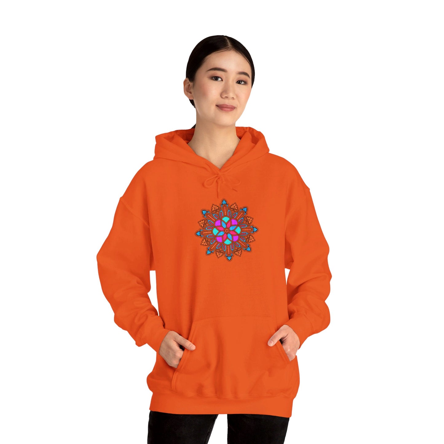 Concrete Flower V1 Light Theme | Unisex Heavy Blend™ Hooded Sweatshirt