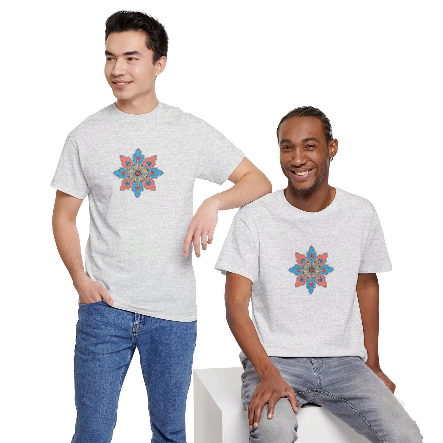 Concrete Flower V2 Light Theme l Unisex Heavy Cotton Tee