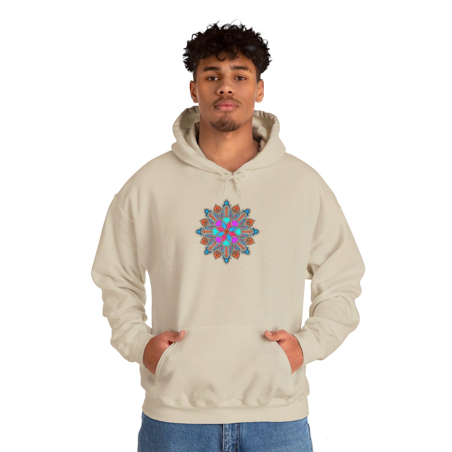 Concrete Flower V1 Light Theme | Unisex Heavy Blend™ Hooded Sweatshirt