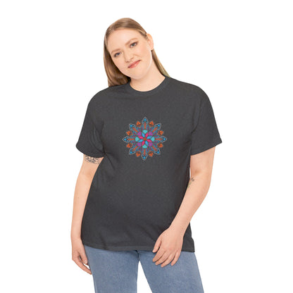 Concrete Flower V1 Dark Theme l Unisex Heavy Cotton Tee