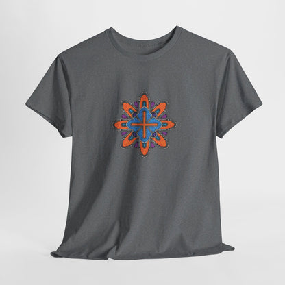 Concrete Flower V3 Dark Theme l Unisex Heavy Cotton Tee