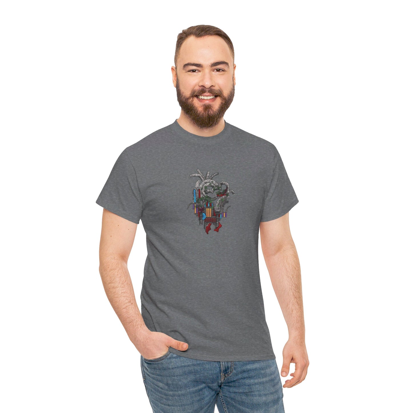 Heart of Stone Dark Theme l Unisex Heavy Cotton Tee