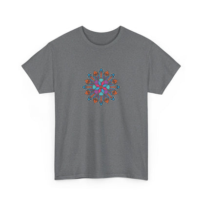 Concrete Flower V1 Dark Theme l Unisex Heavy Cotton Tee