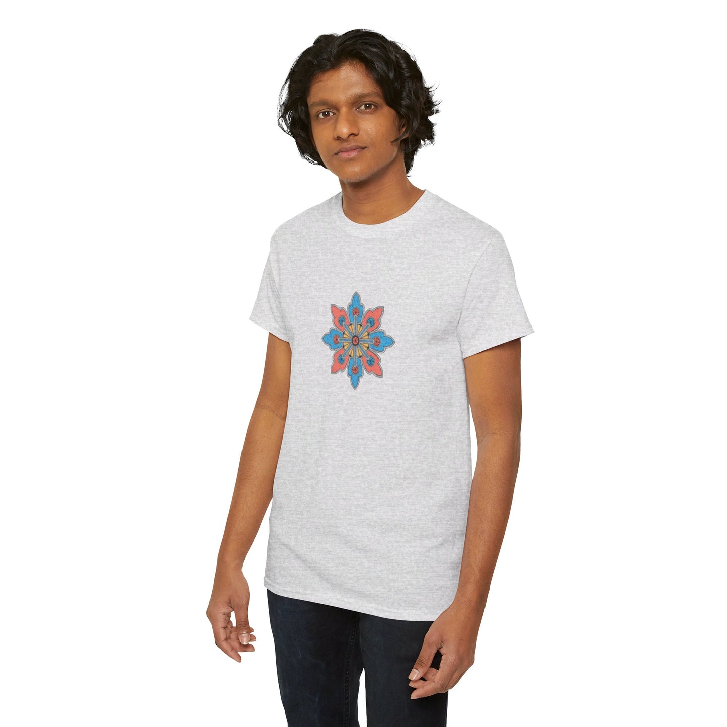 Concrete Flower V2 Light Theme l Unisex Heavy Cotton Tee