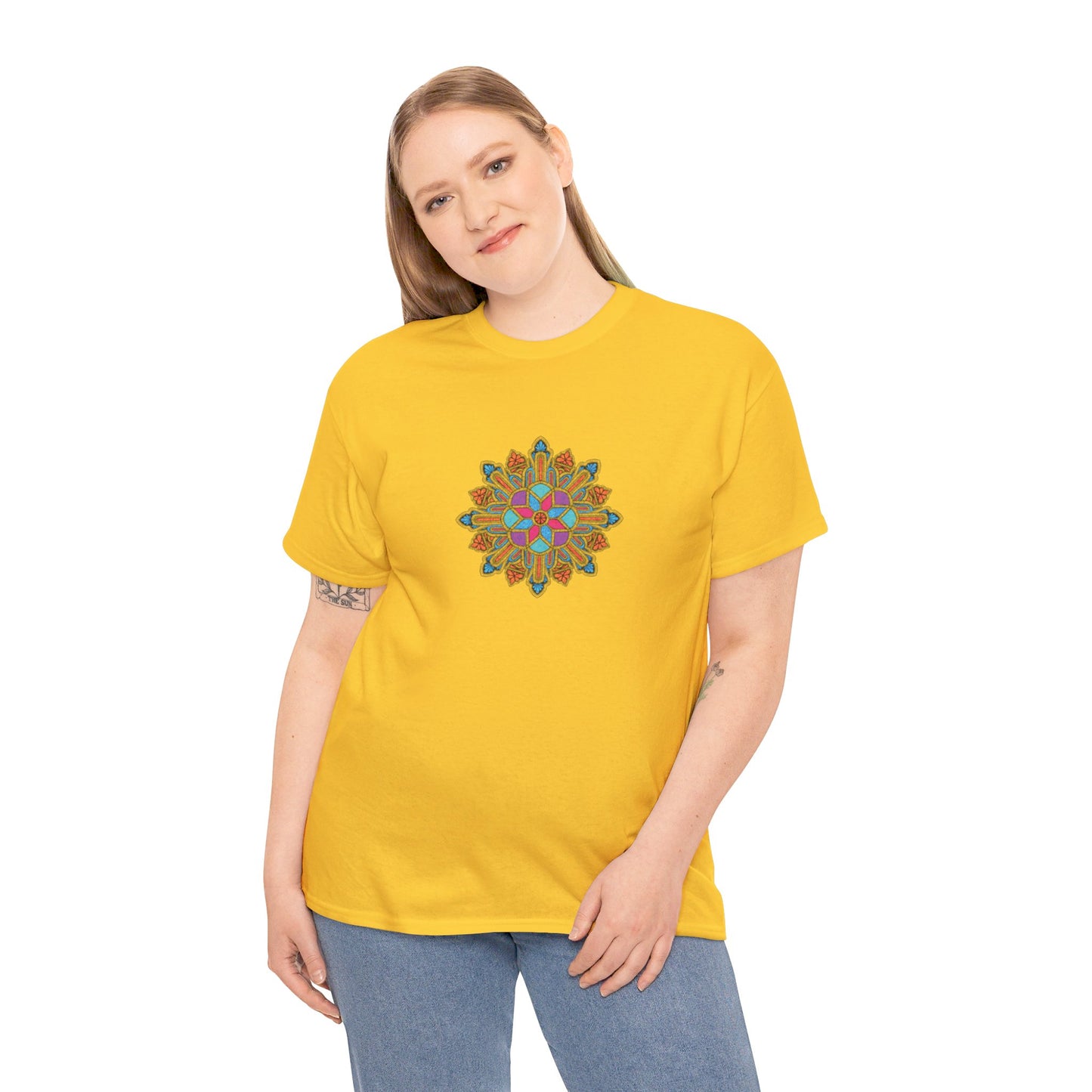 Concrete Flower V1 Light Theme l Unisex Heavy Cotton Tee