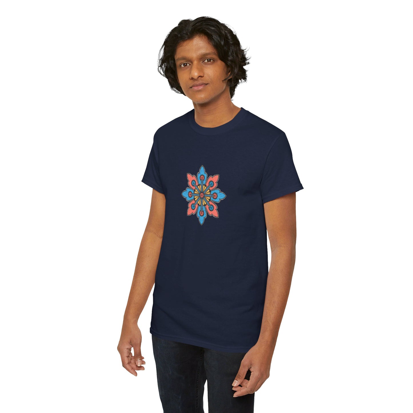 Concrete Flower V2 Dark Theme l Unisex Heavy Cotton Tee