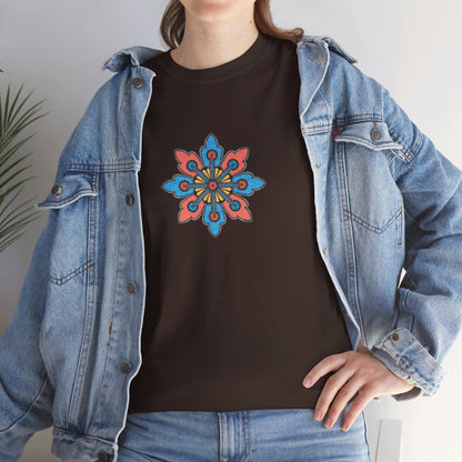 Concrete Flower V2 Dark Theme l Unisex Heavy Cotton Tee