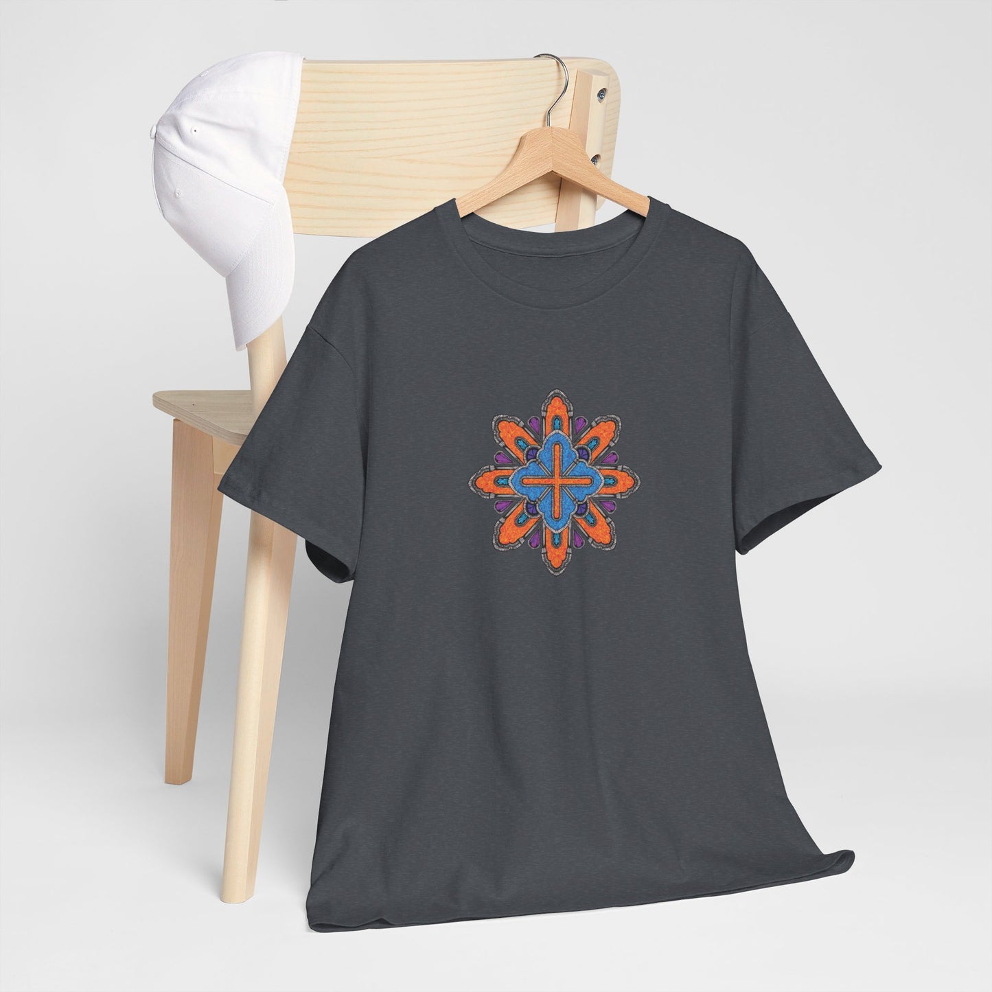 Concrete Flower V3 Dark Theme l Unisex Heavy Cotton Tee