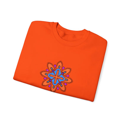 Concrete Flower V3 Light Theme | Unisex Heavy Blend™ Crewneck Sweatshirt