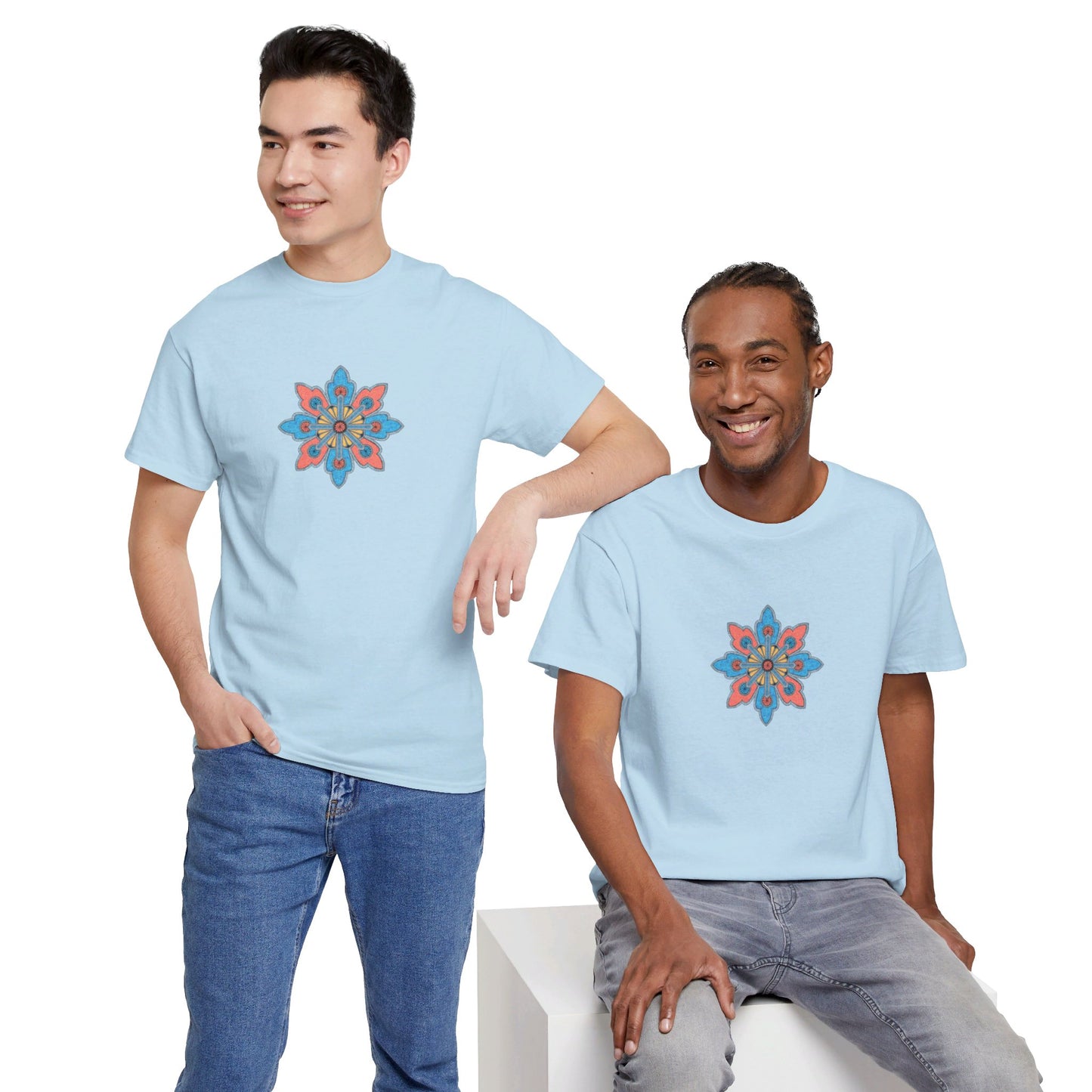 Concrete Flower V2 Light Theme l Unisex Heavy Cotton Tee