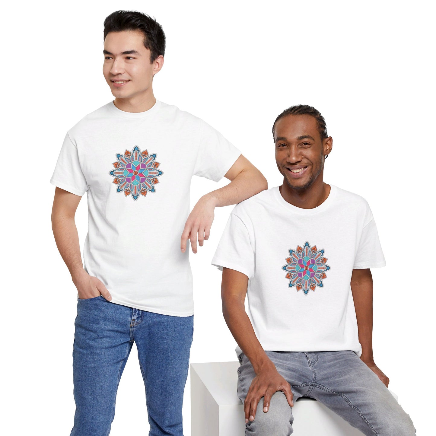 Concrete Flower V1 Light Theme l Unisex Heavy Cotton Tee