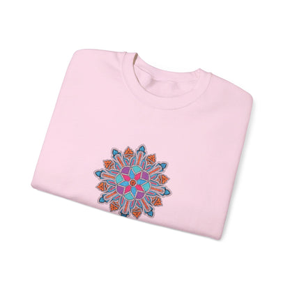 Concrete Flower V1 Light Theme | Unisex Heavy Blend™ Crewneck Sweatshirt