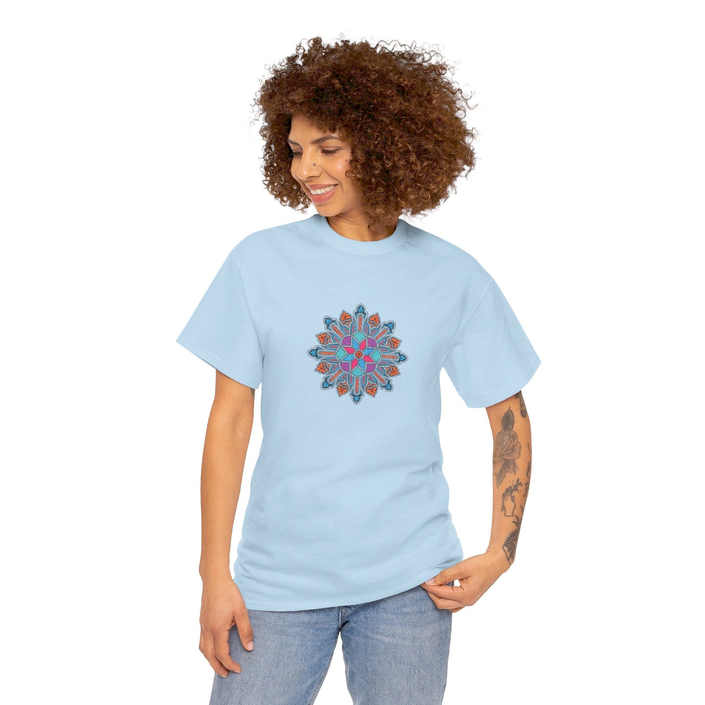 Concrete Flower V1 Light Theme l Unisex Heavy Cotton Tee