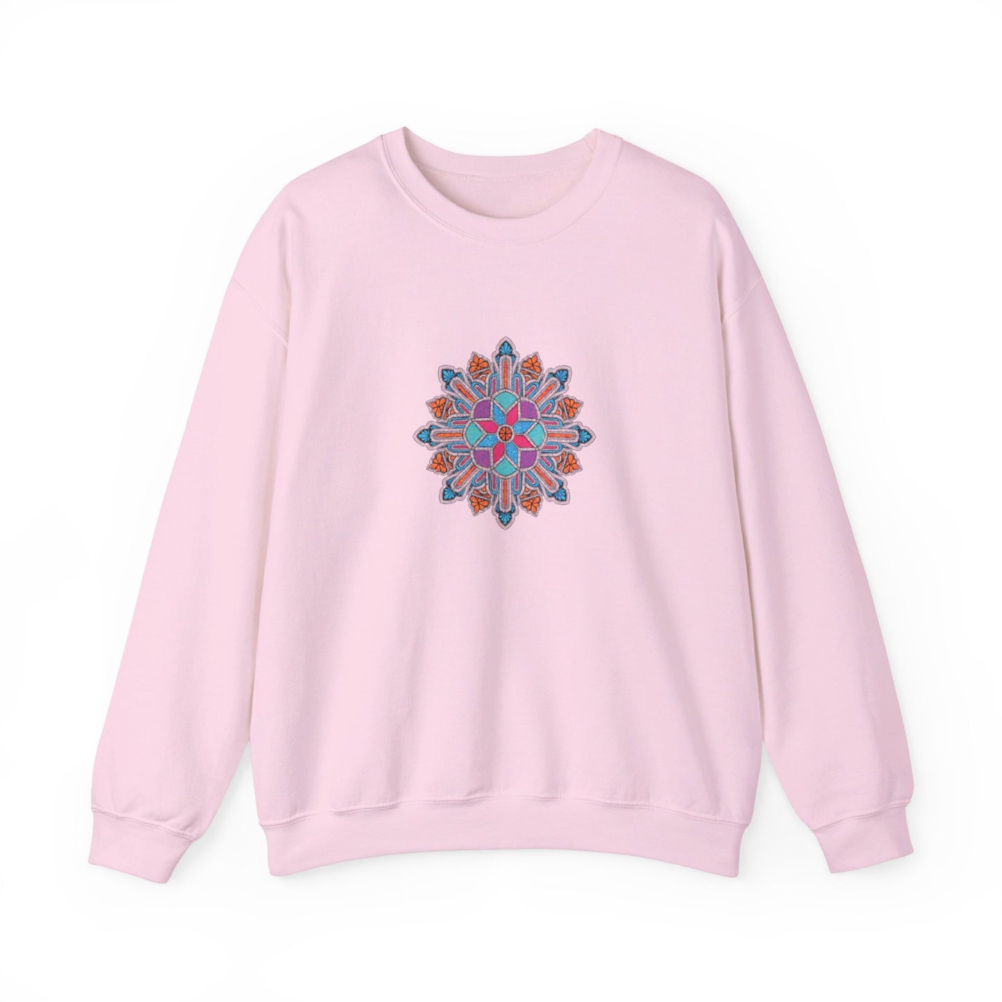 Concrete Flower V1 Light Theme | Unisex Heavy Blend™ Crewneck Sweatshirt