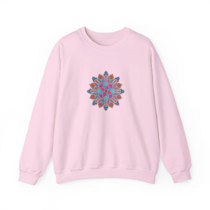 Concrete Flower V1 Light Theme | Unisex Heavy Blend™ Crewneck Sweatshirt