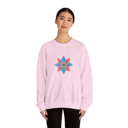 Concrete Flower V2 Light Theme | Unisex Heavy Blend™ Crewneck Sweatshirt