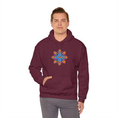 Concrete Flower V3 Dark Theme | Unisex Heavy Blend™ Hooded Sweatshirt