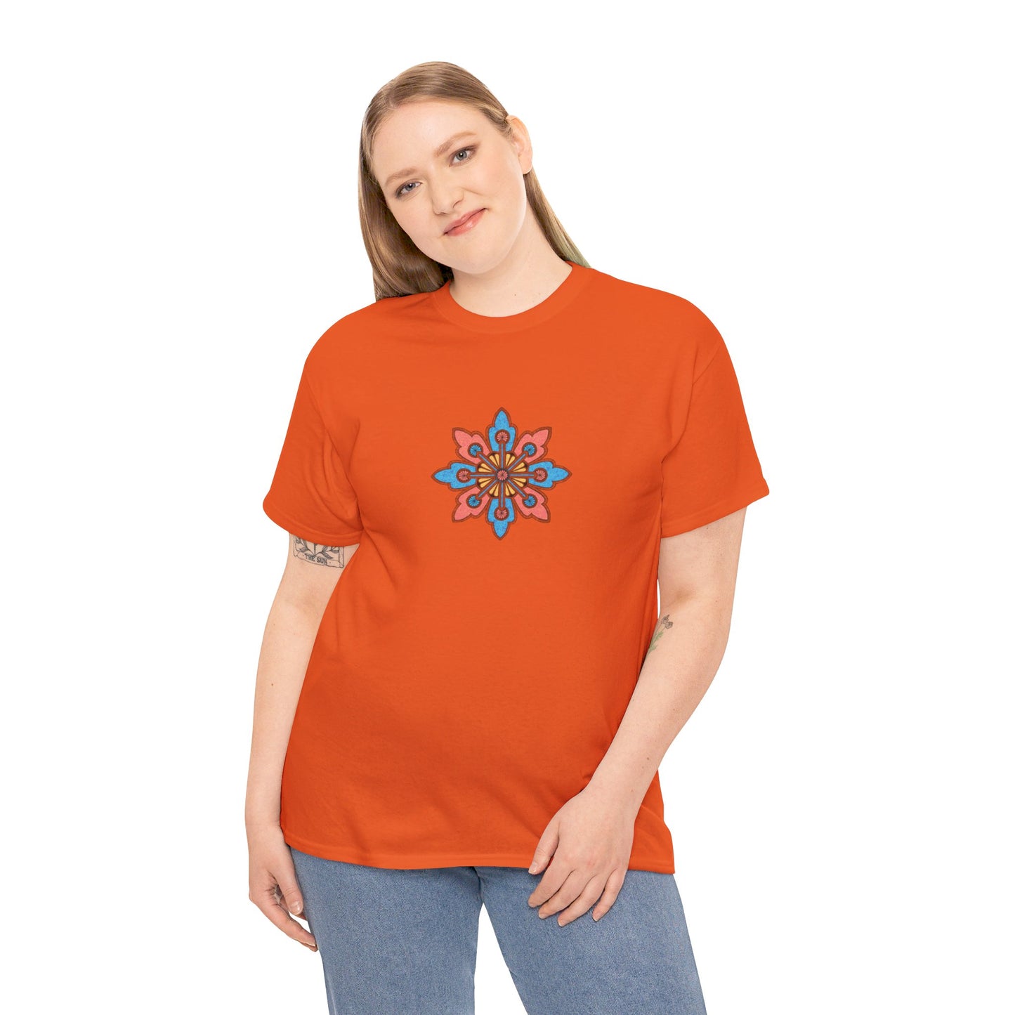 Concrete Flower V2 Light Theme l Unisex Heavy Cotton Tee