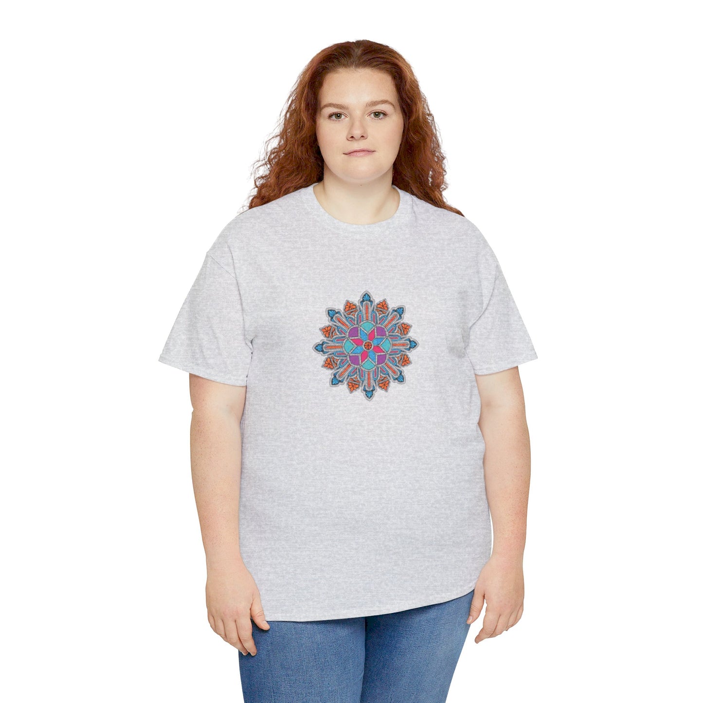 Concrete Flower V1 Light Theme l Unisex Heavy Cotton Tee