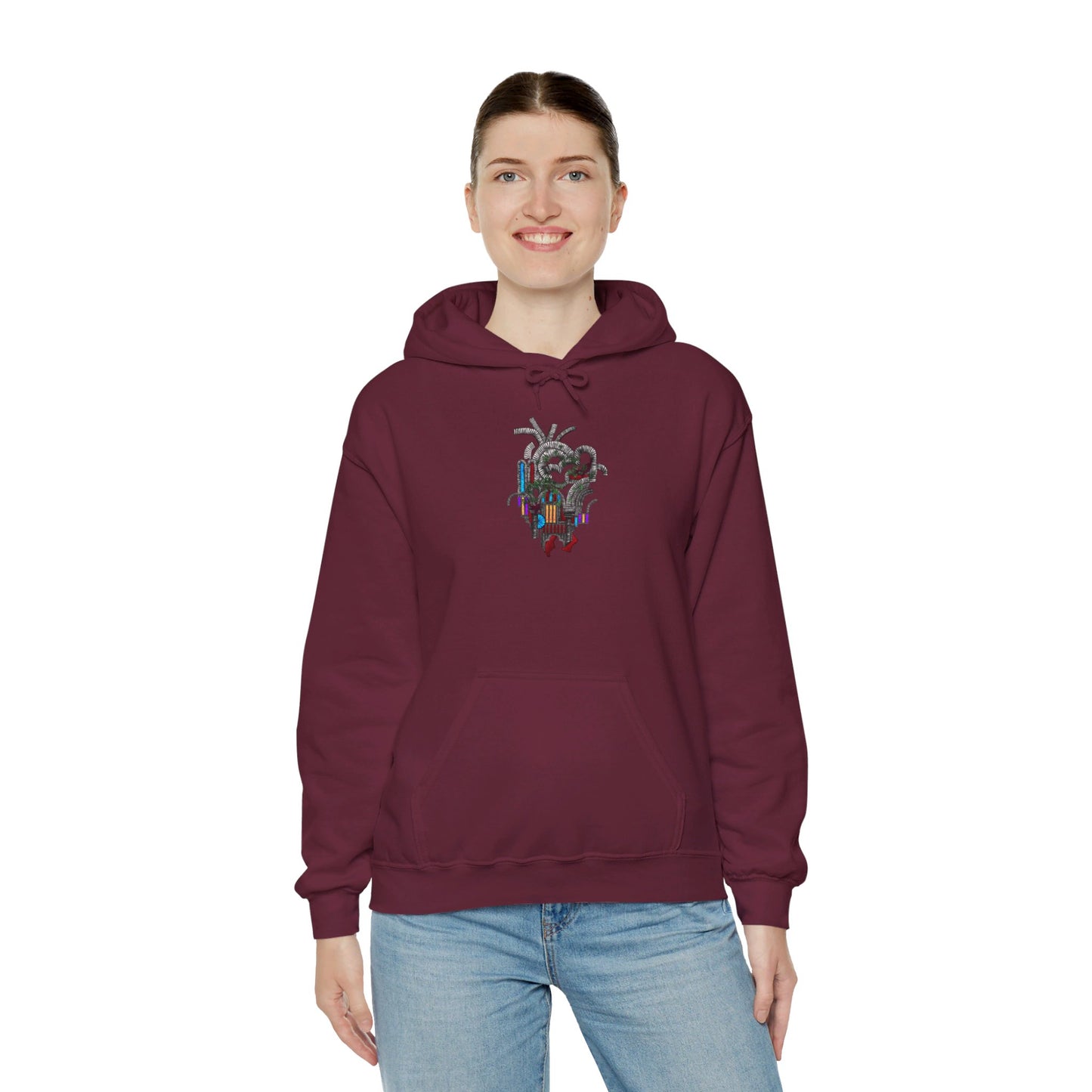 Heart of Stone Dark Theme | Unisex Heavy Blend™ Hooded Sweatshirt