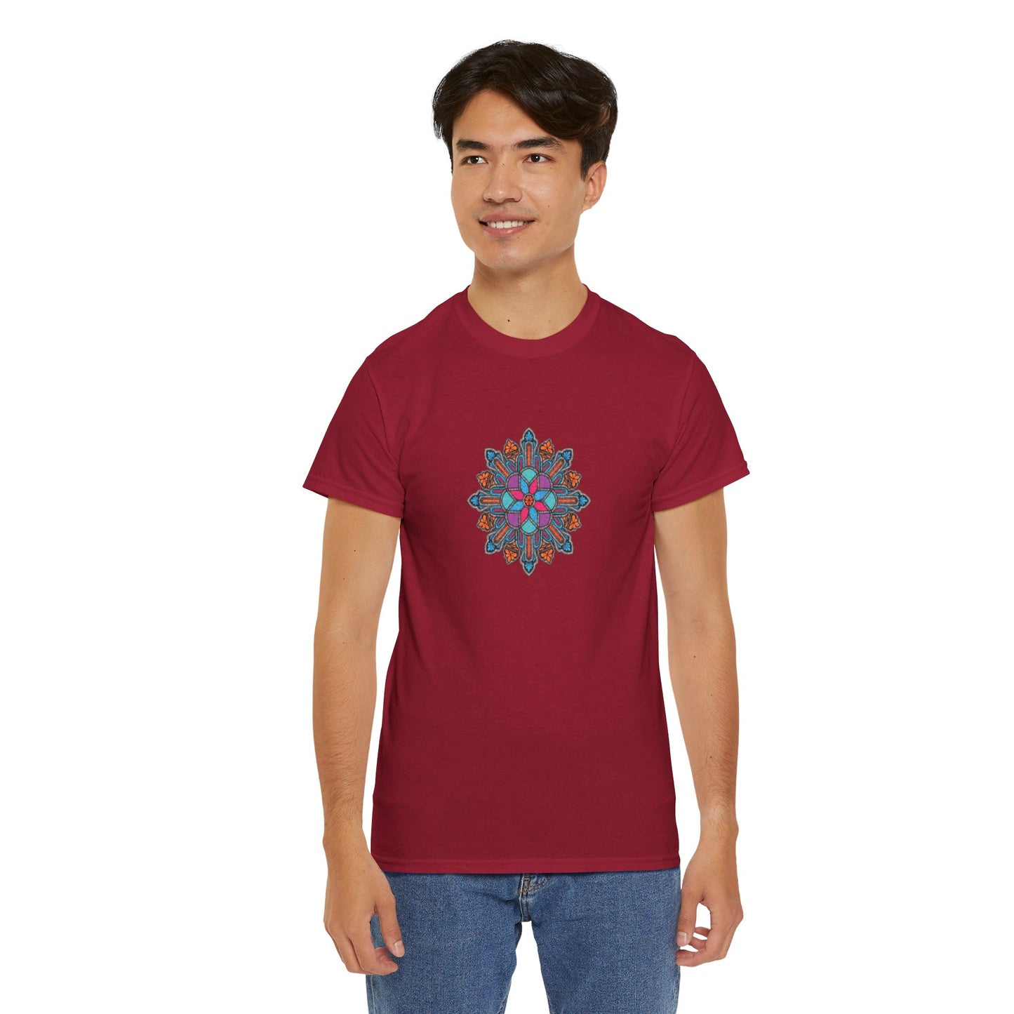 Concrete Flower V1 Dark Theme l Unisex Heavy Cotton Tee